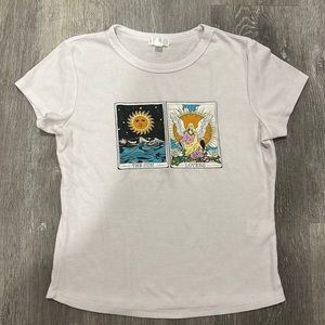 Source Unknown Tarot Card Graphic Tee - White